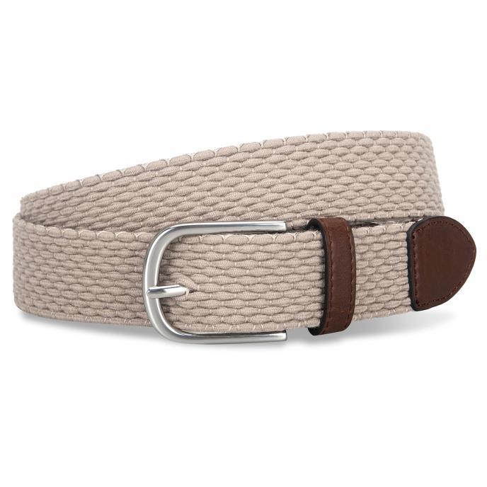 totes® Mens Woven Belt Brown Mix Extra Image 1
